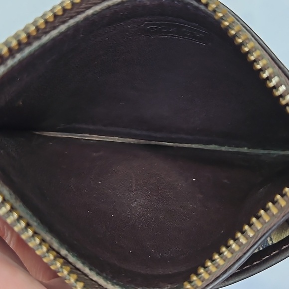 VINTAGE COACH MINI SKINNY # 6902 IN BROWN CARD CASE - Picture 7 of 8